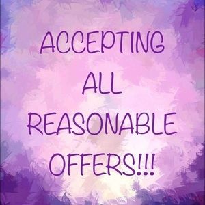 Hi, I’m accepting reasonable offers. Feel free to send me a message. 😊